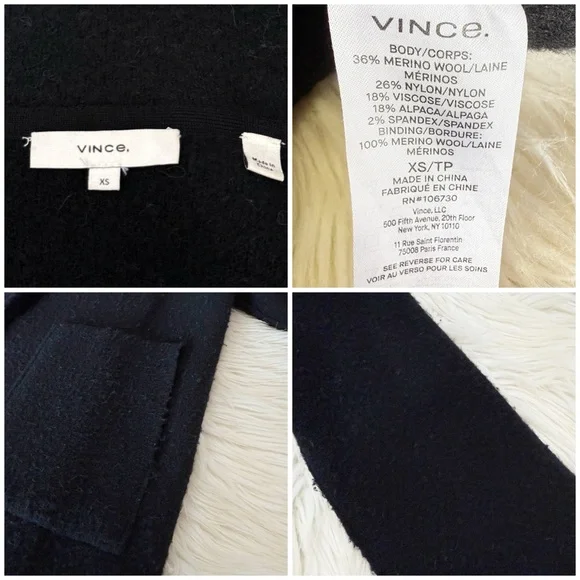 Vince Cardigan Coat XS - Picture 7 of 8